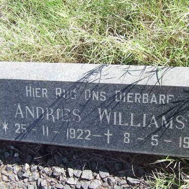 WILLIAMS Andries 1922-1965