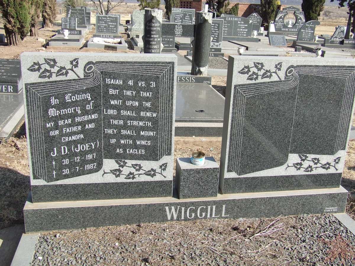 WIGGILL J.D. 1917-1982