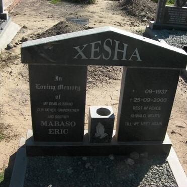 XESHA Mabaso Eric 1937-2003