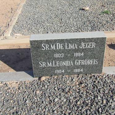 JEGER De Lima 1803-1994 :: GFRÖREIS Leonida 1904-1984