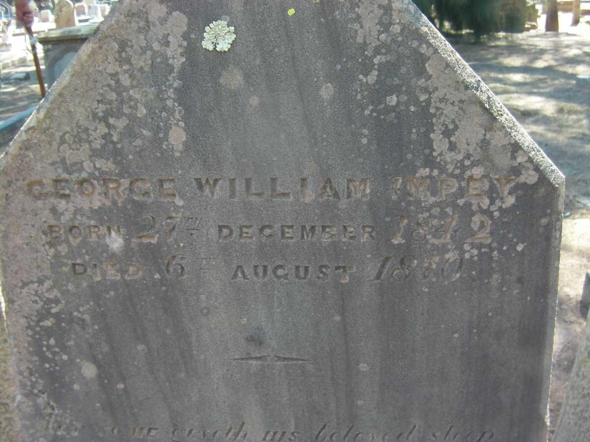 IMPEY George William 1842-1870
