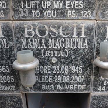 BOSCH Maria Magritha 1945-2007