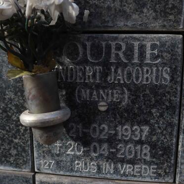 FOURIE ?ndert Jacobus 1937-2018