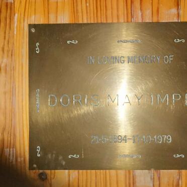 IMPEY Doris May 1894-1979