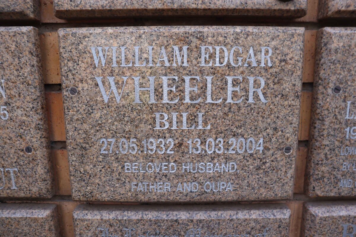 WHEELER William Edgar 1932-2004