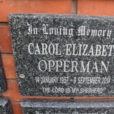 OPPERMAN Carol Elizabeth 1957-2014