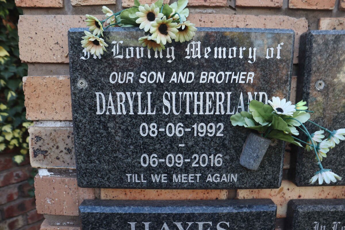 SUTHERLAND Daryll 1992-2016