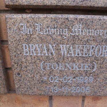 WAKEFORD Bryan 1929-2006