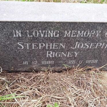 RIGNEY Stephen Joseph 1888-1956