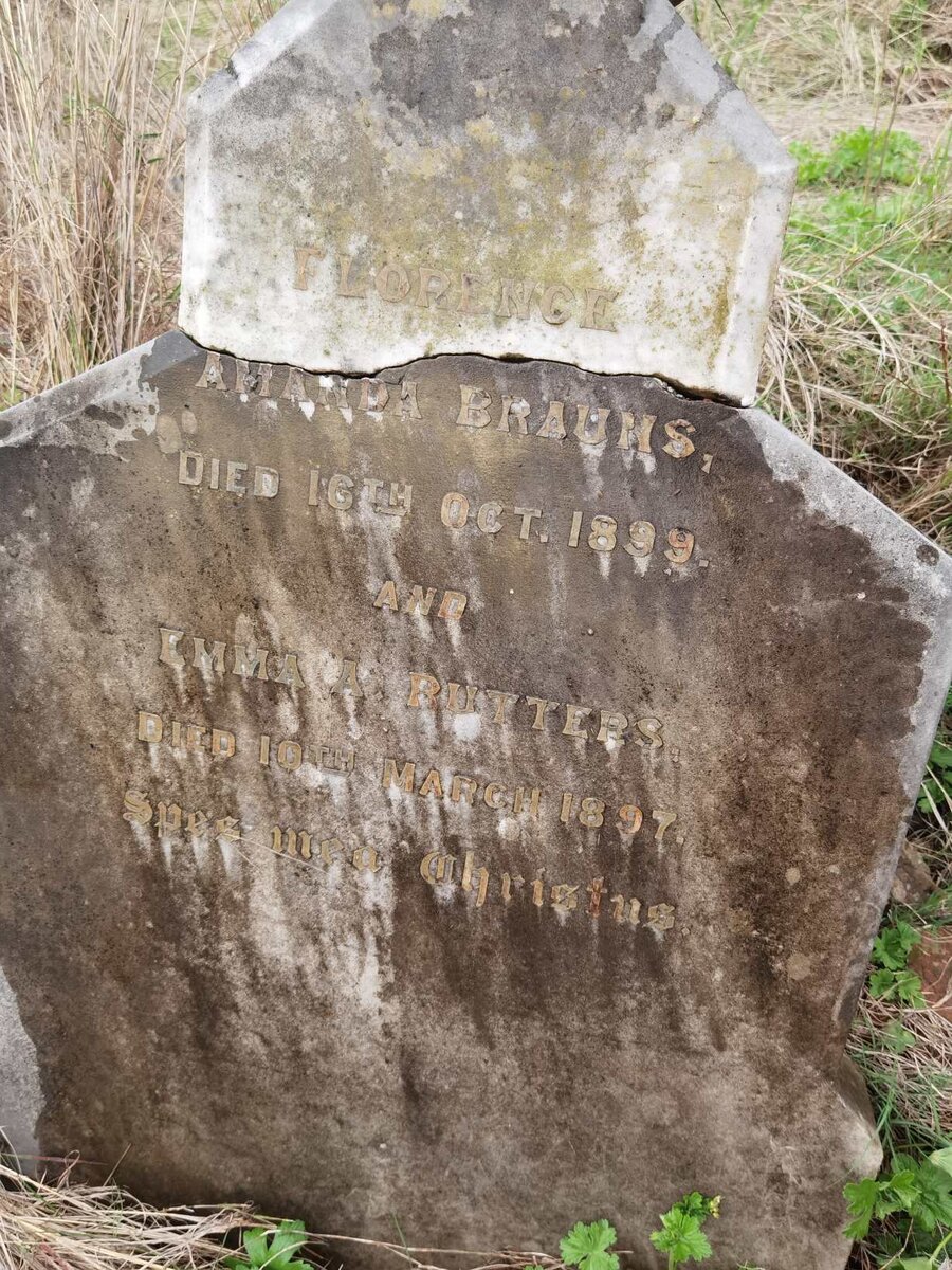 BRAUNS Florence Amanda -1899 :: RUTTERS Emma -1897