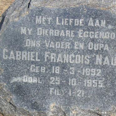 NAUDE Gabriel Francois 1892-1955