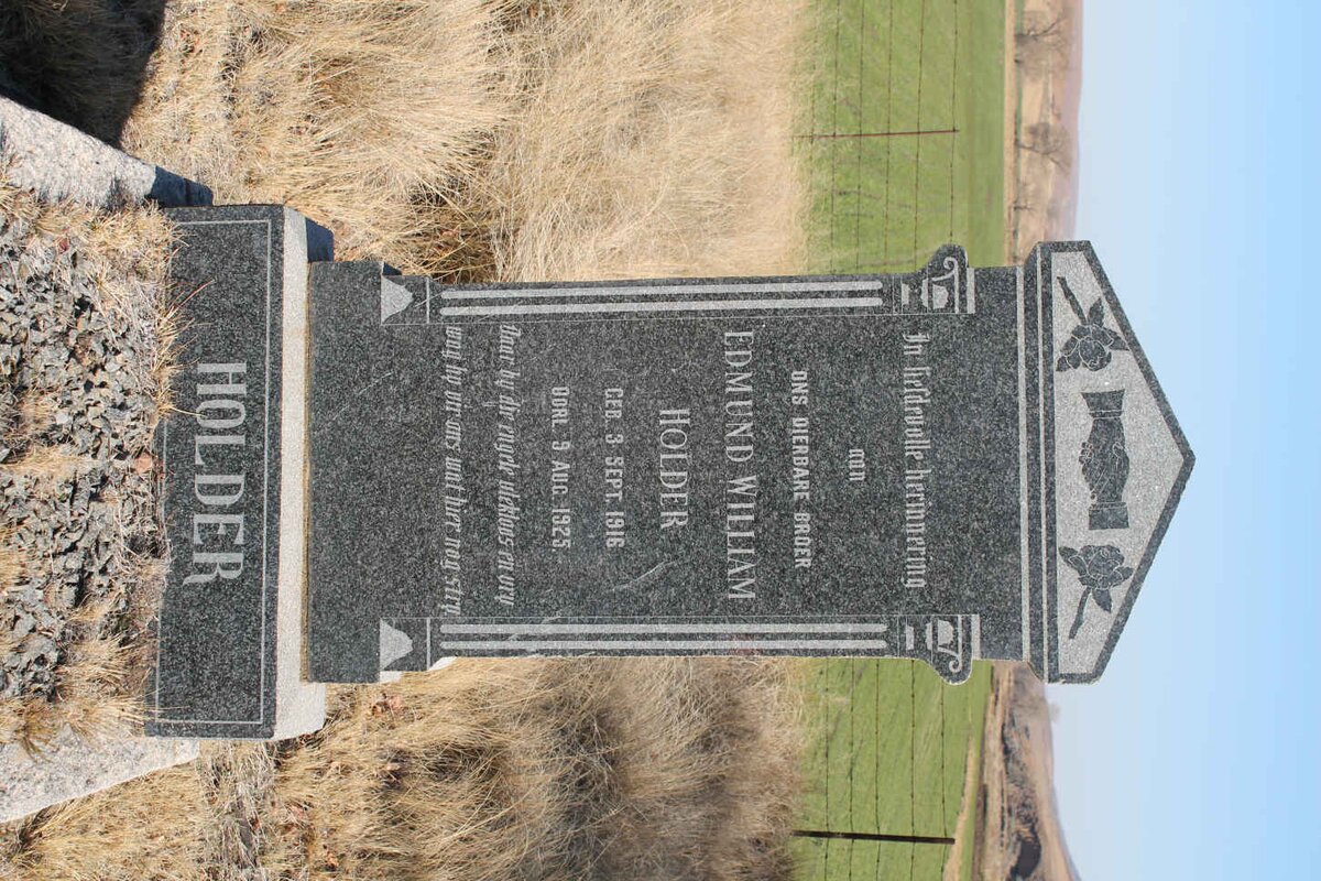 HOLDER Edmund William 1916-1925