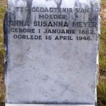 MEYER Anna Susanna 1862-1946