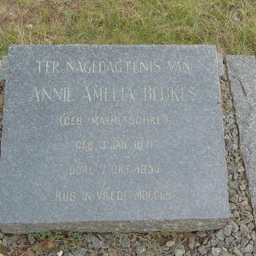 BEUKES Annie Amelia nee MARMETSCHKE 1871-1950