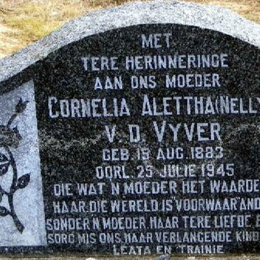 VYVER Cornelia Alettha, v.d. 1883-1945