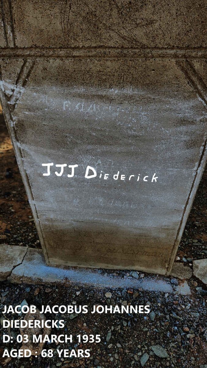 DIEDERICKS Jacob Jacobus Johannes -1935