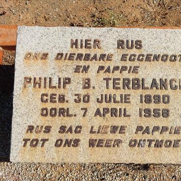 TERBLANCH Philip B. 1890-1958