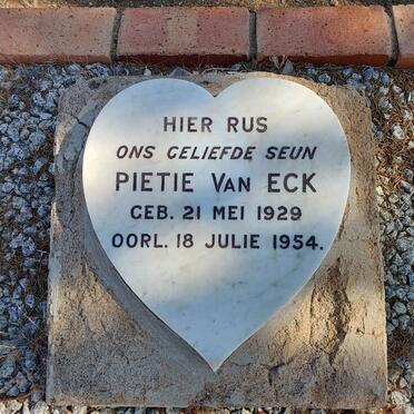 ECK Pietie, van 1929-1954