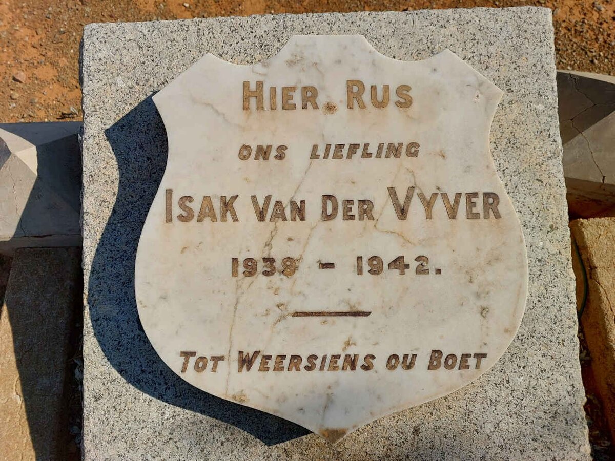 VYVER Isak, van der 1939-1942