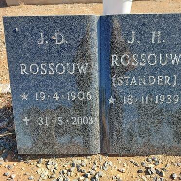 ROSSOUW J.D. 1906-2003 &amp; J.H. STANDER 1939-