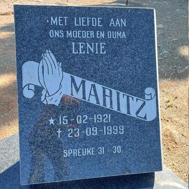 MARITZ Lenie 1921-1999