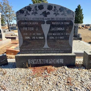 SWANEPOEL Pieter J. 1887-1968 &amp; Jacomina J. VAN ECK 1890-1962