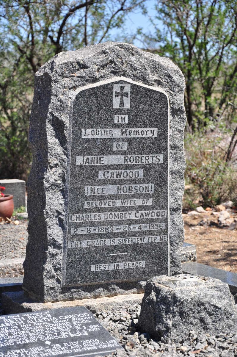 CAWOOD Janie Roberts nee HOBSON 1883-1956