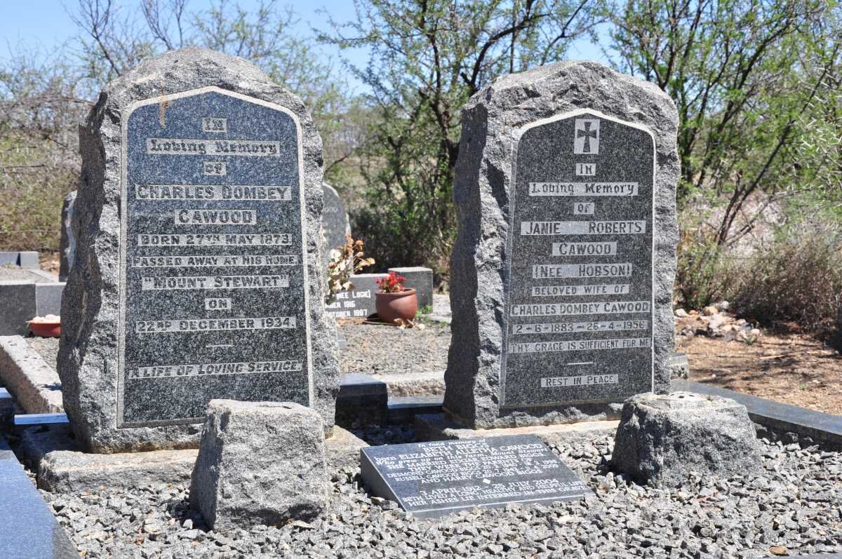 CAWOOD Charles Dombey 1873-1934 &amp; Janie Roberts HOBSON 1883-1956