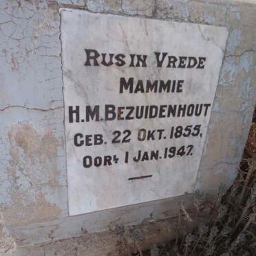 BEZUIDENHOUT H.M. 1855-1947