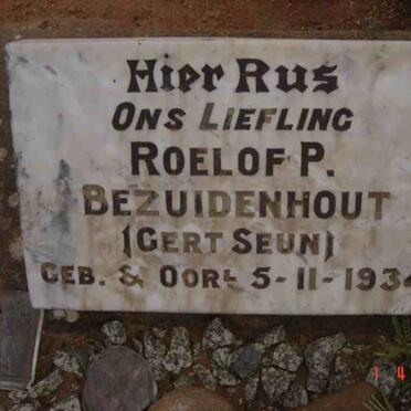 BEZUIDENHOUT Roelof P. 1934-1934