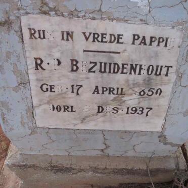 BEZUIDENHOUT R.P. 1850-1937