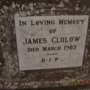 CLULOW James -1903