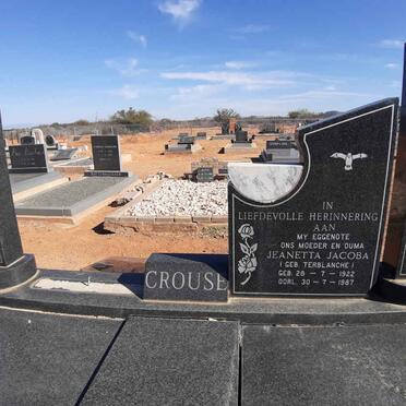 CROUSE Johannes Hendrick 1924-1990 &amp; Jeanetta Jacoba TERBLANCHE 1922-1987 