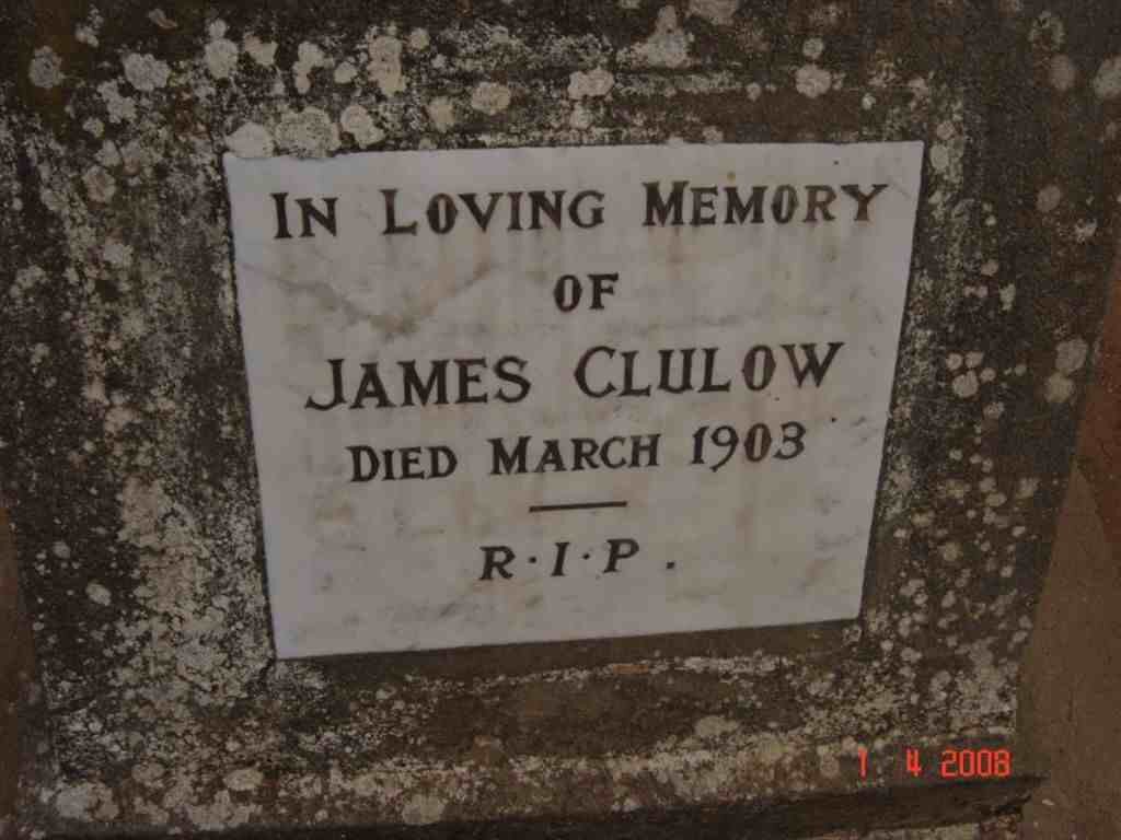 CLULOW James -1903