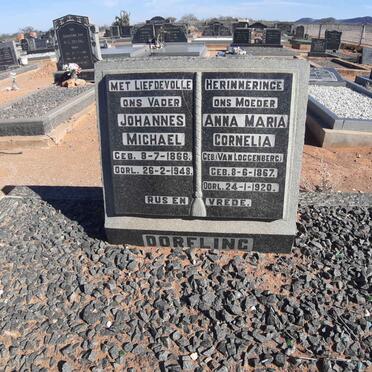 DORFLING Johannes Michael 1866-1948 &amp; Anna Maria Cornelia VAN LOGGENBERG 1867-1920