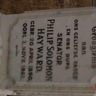 HAYWARD Philip Solomon 1890-1961