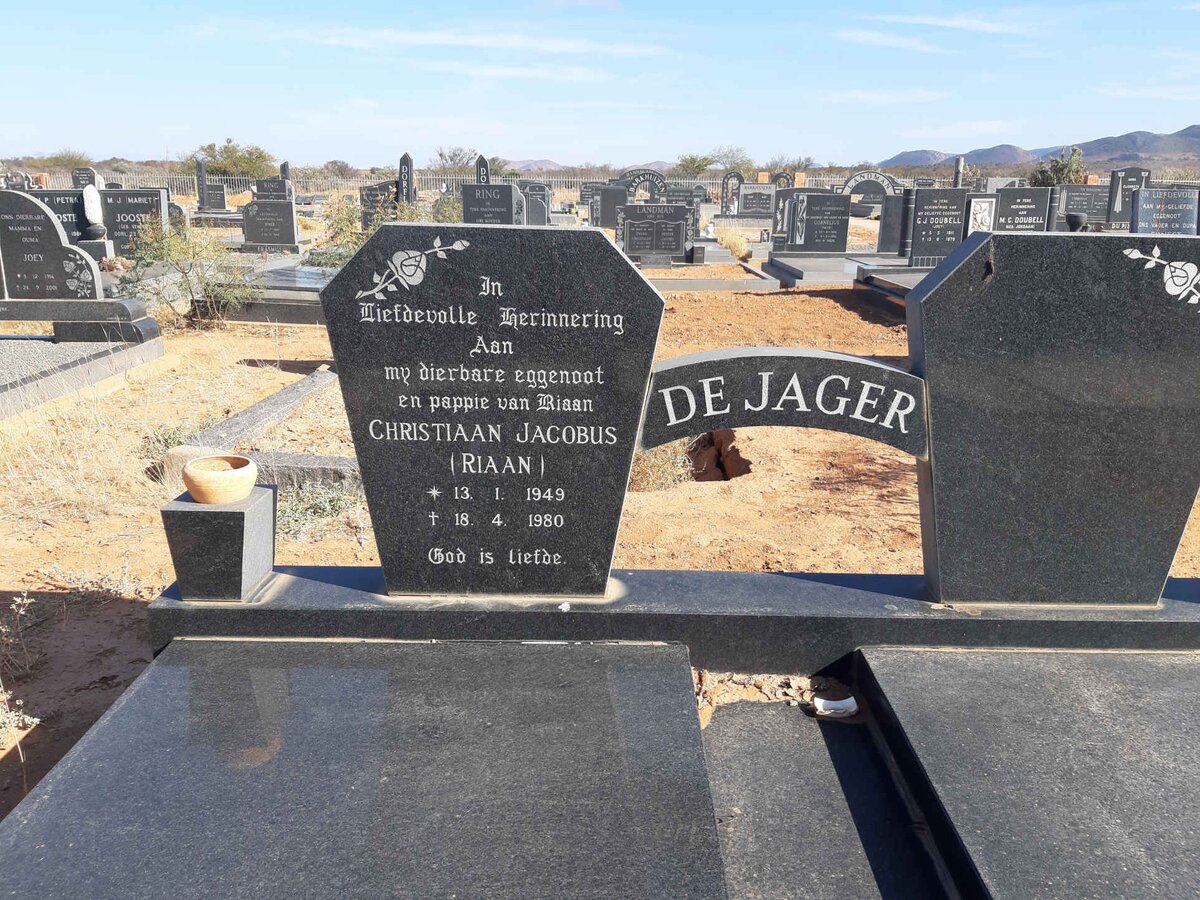 JAGER Christiaan Jacobus, de 1949-1980