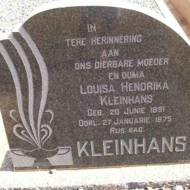 KLEINHANS Louisa Hendrika 1891-1975