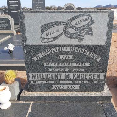 KNOESEN Millicent M. 1919-1960