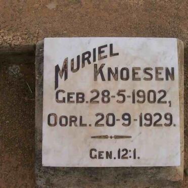 KNOESEN Muriel 1902-1929