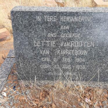 ROOYEN Lettie, van 1904-1936