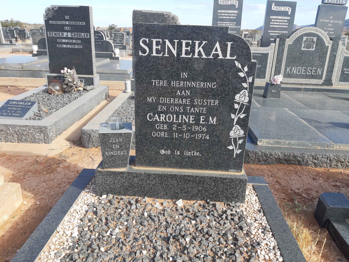 SENEKAL Caroline E.M. 1906-1974