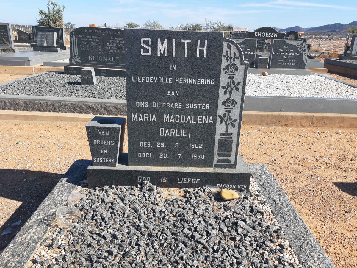 SMITH Maria Magdalena 1902-1970