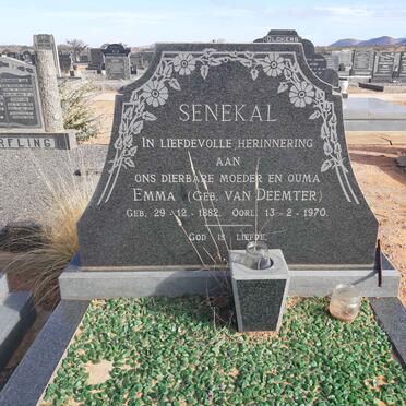SENEKAL Emma nee VAN DEEMTER 1882-1970