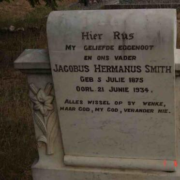 SMITH Jacobus Hermanus 1875-1934