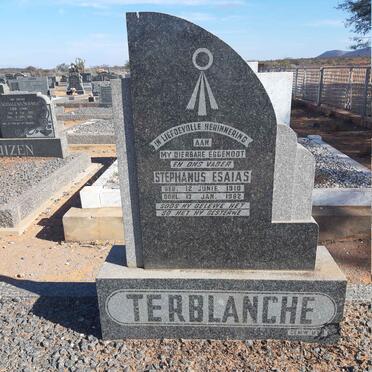 TERBLANCHE Stephanus Esaias 1910-1962 &amp; Hester Adrijana 1907-1999