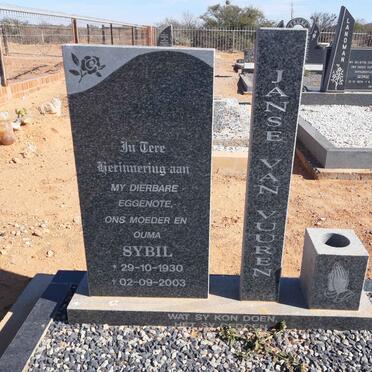 VUUREN Sybil, Janse van 1930-2003