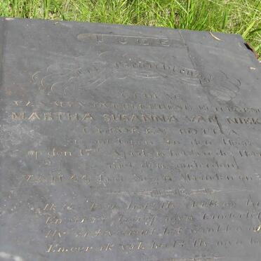 NIEKERK Martha Susanna, van nee BOTHA -1865