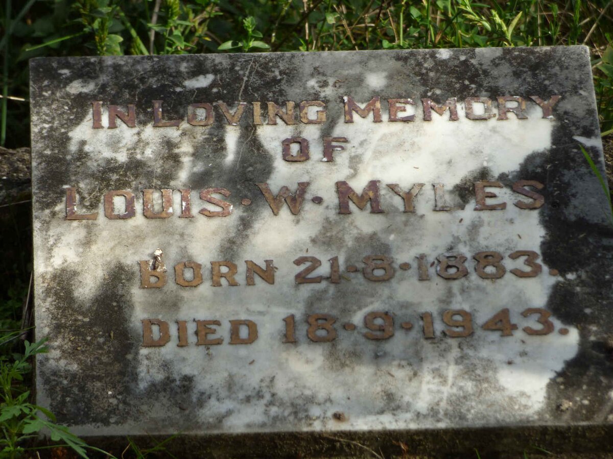 MYLES Louis W. 1883-1943
