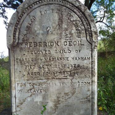 HANNAM Frederick Cecil -1872